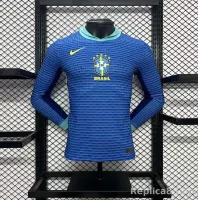 2024 Brazil Copa America Away Football Jersey Long Sleeve Player Version - view 1