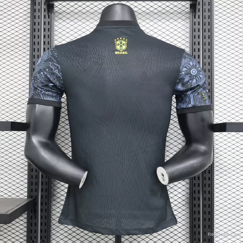 2024 Brazil Christ the Redeemer Special Kit Player Version Shirt Football - detail