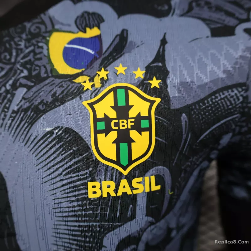2024 Brazil Christ the Redeemer Special Kit Player Version Shirt Football - detail
