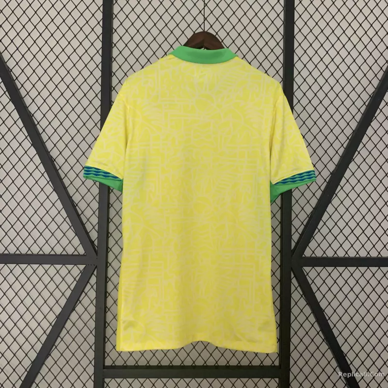 2024 Brazil Home Copa America Football Jersey - detail
