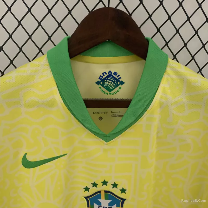 2024 Brazil Home Copa America Football Jersey - detail