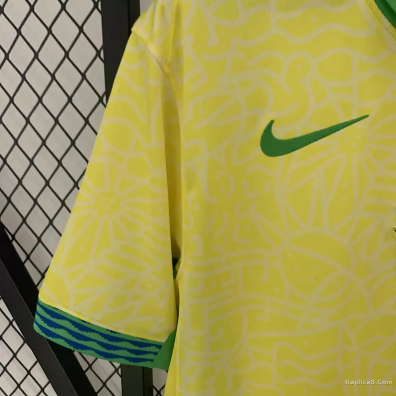 2024 Brazil Home Copa America Football Jersey - detail