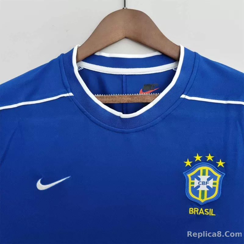 1998 Brazil World Cup Away Retro Jersey - detail