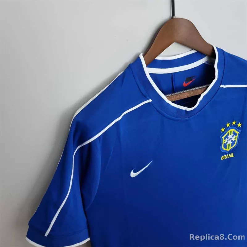 1998 Brazil World Cup Away Retro Jersey - detail