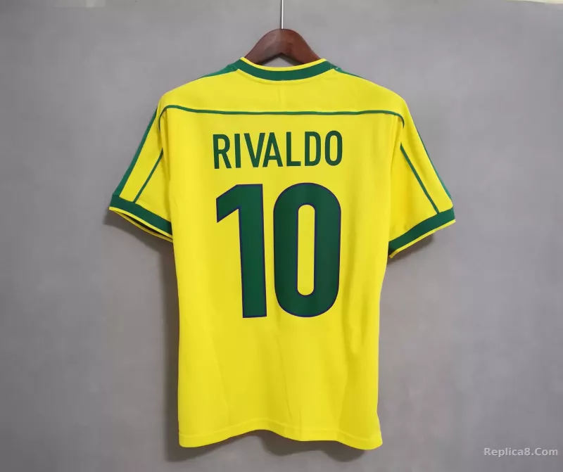 1998 Brazil World Cup Home Retro Jersey - detail