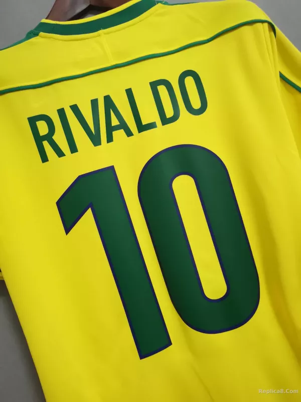 1998 Brazil World Cup Home Retro Jersey - detail