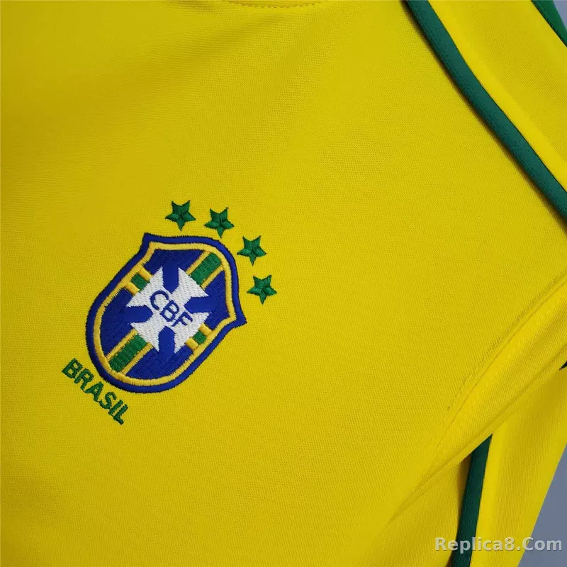 1998 Brazil World Cup Home Retro Jersey - detail