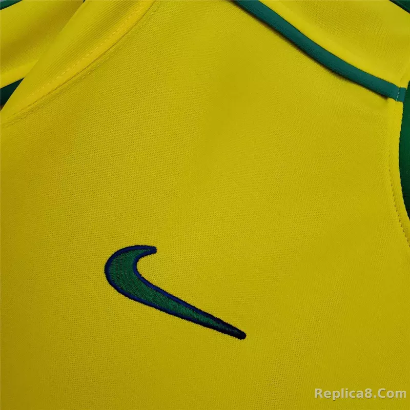 1998 Brazil World Cup Home Retro Jersey - detail