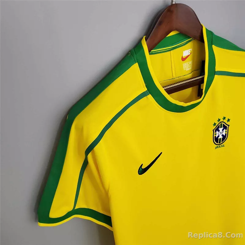 1998 Brazil World Cup Home Retro Jersey - detail