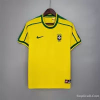 1998 Brazil World Cup Home Retro Jersey - view 1