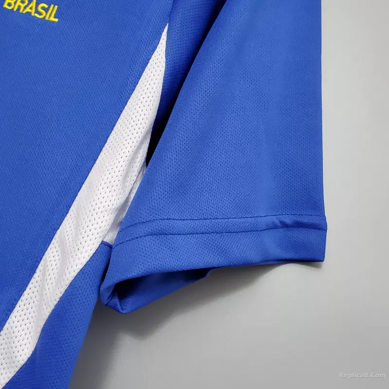 2002 Brazil World Cup Away Retro Jersey - detail