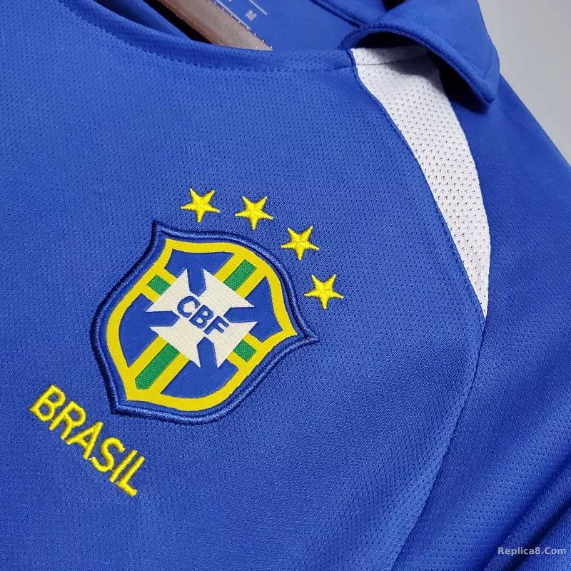 2002 Brazil World Cup Away Retro Jersey - detail