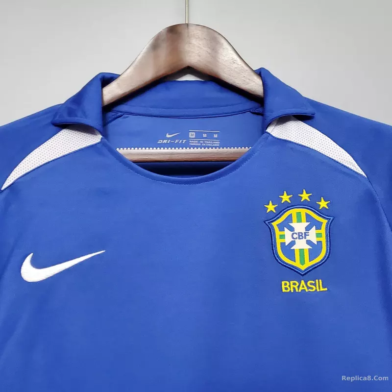 2002 Brazil World Cup Away Retro Jersey - detail