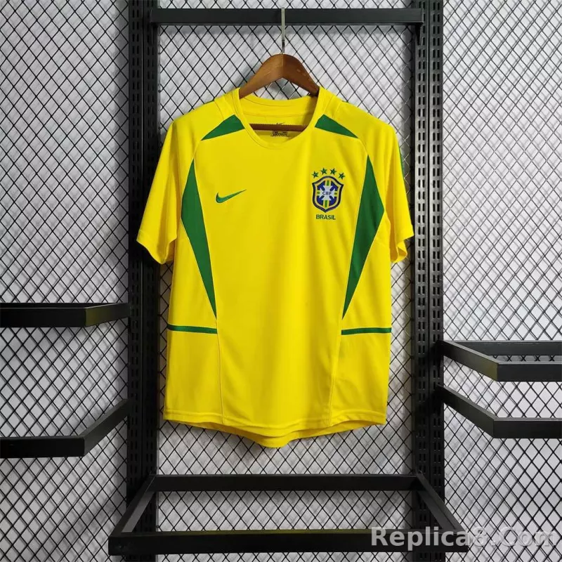 2002 Brazil World Cup Home Retro Jersey