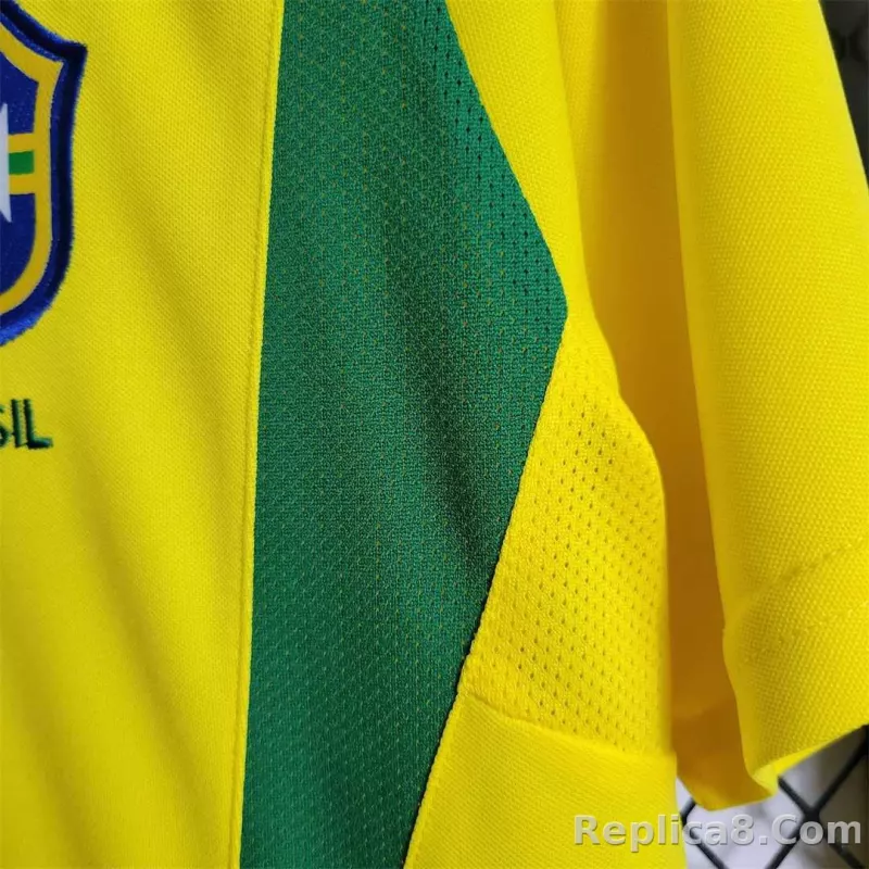 2002 Brazil World Cup Home Retro Jersey - detail