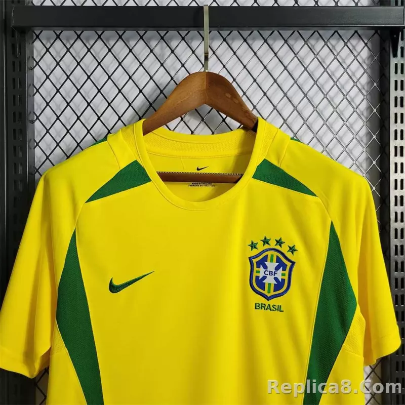 2002 Brazil World Cup Home Retro Jersey - detail