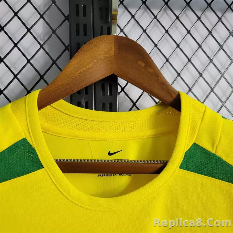 2002 Brazil World Cup Home Retro Jersey - detail
