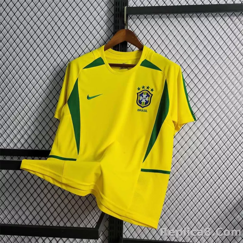 2002 Brazil World Cup Home Retro Jersey - detail