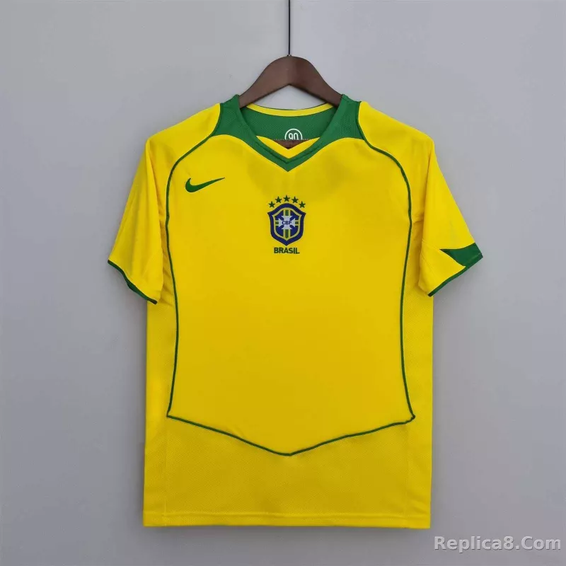 2004 Brazil World Cup Home Retro Jersey