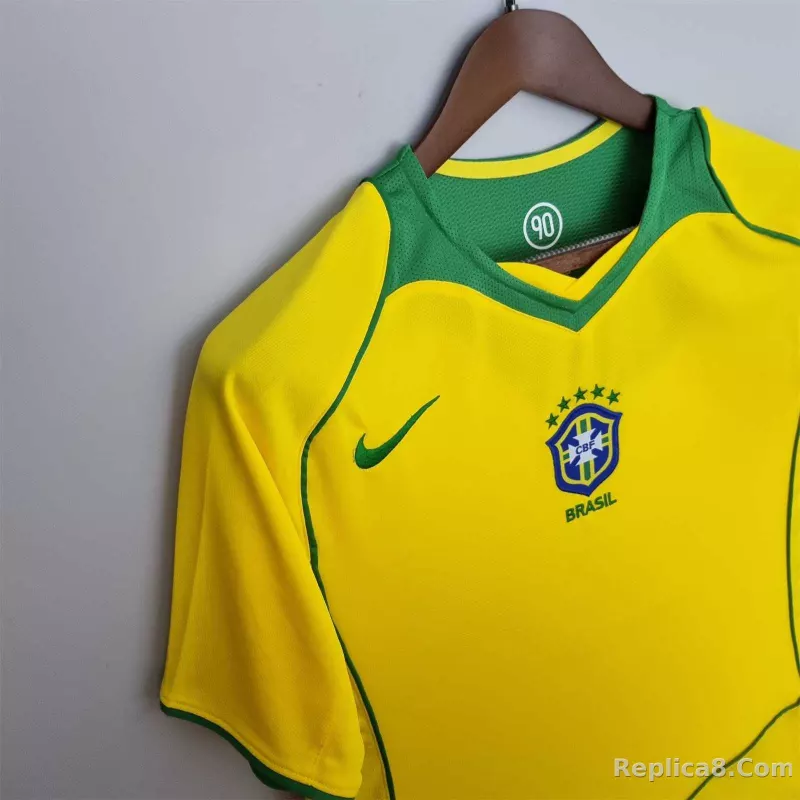 2004 Brazil World Cup Home Retro Jersey - detail