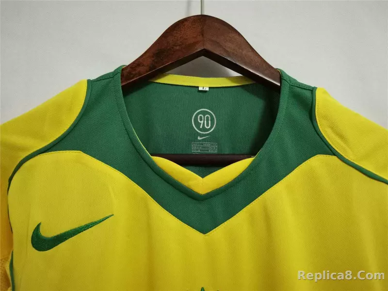2004 Brazil World Cup Home Retro Jersey - detail