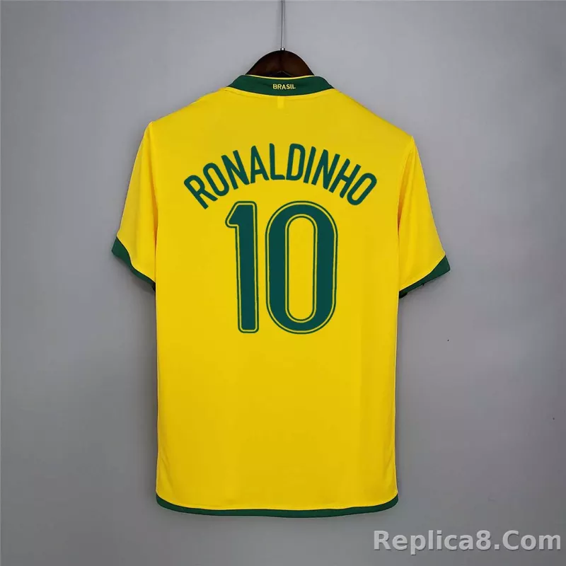 2006 Brazil World Cup Home Retro Jersey - detail
