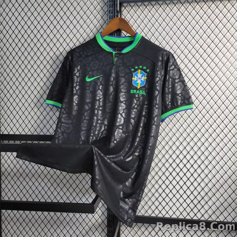 2022 Brazil Jersey The Dark Replica World Cup - detail