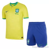 2022 Brazil World Cup Home Whole Kit Jersey+Shorts+Socks - view 5