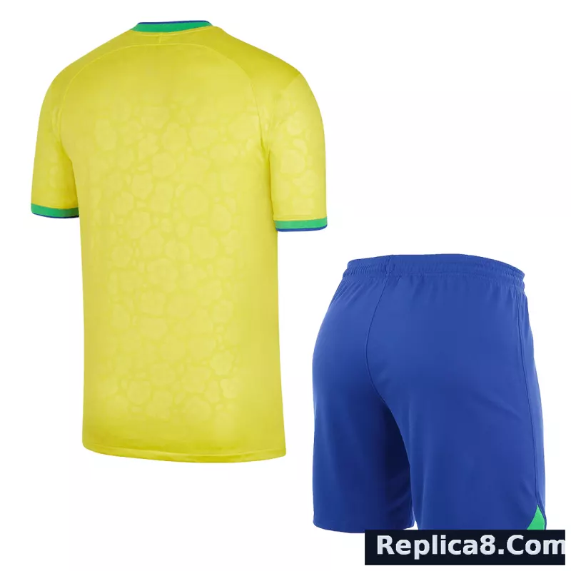 2022 Brazil World Cup Home Kit Jersey+Shorts - detail