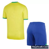 2022 Brazil World Cup Home Kit Jersey+Shorts - view 3