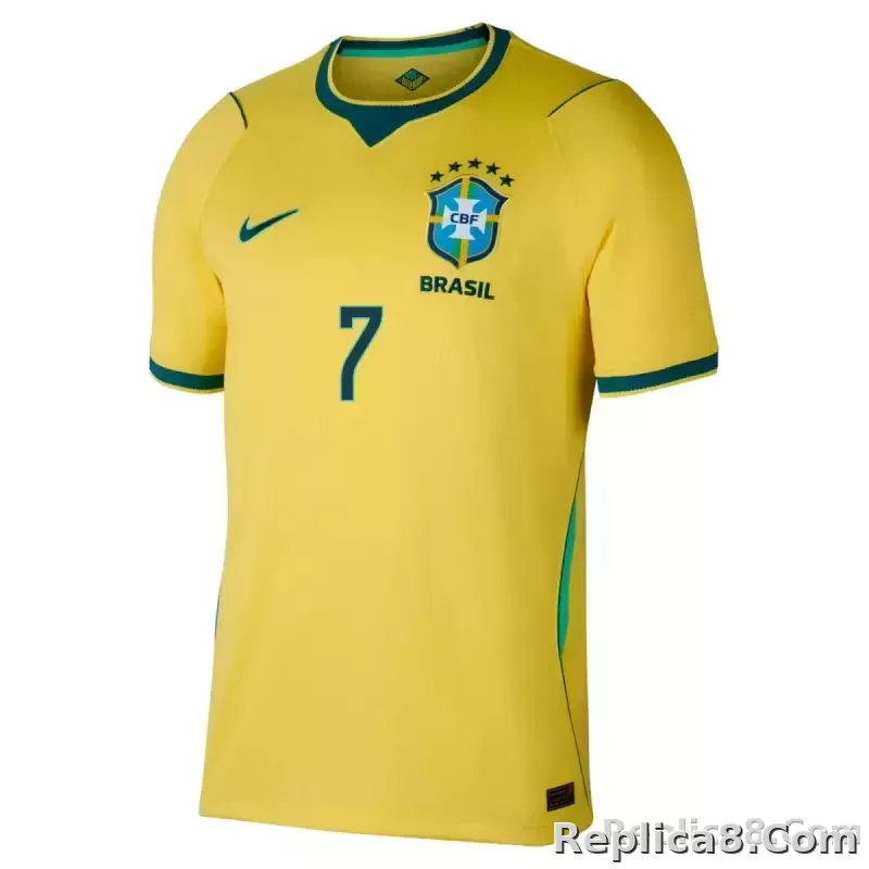 Vini Jr. #7 Brazil Home Jersey World Cup 2026 - detail