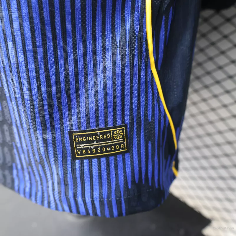2026 Brazil Away World Cup Jersey Player Version Long Sleeve - detail