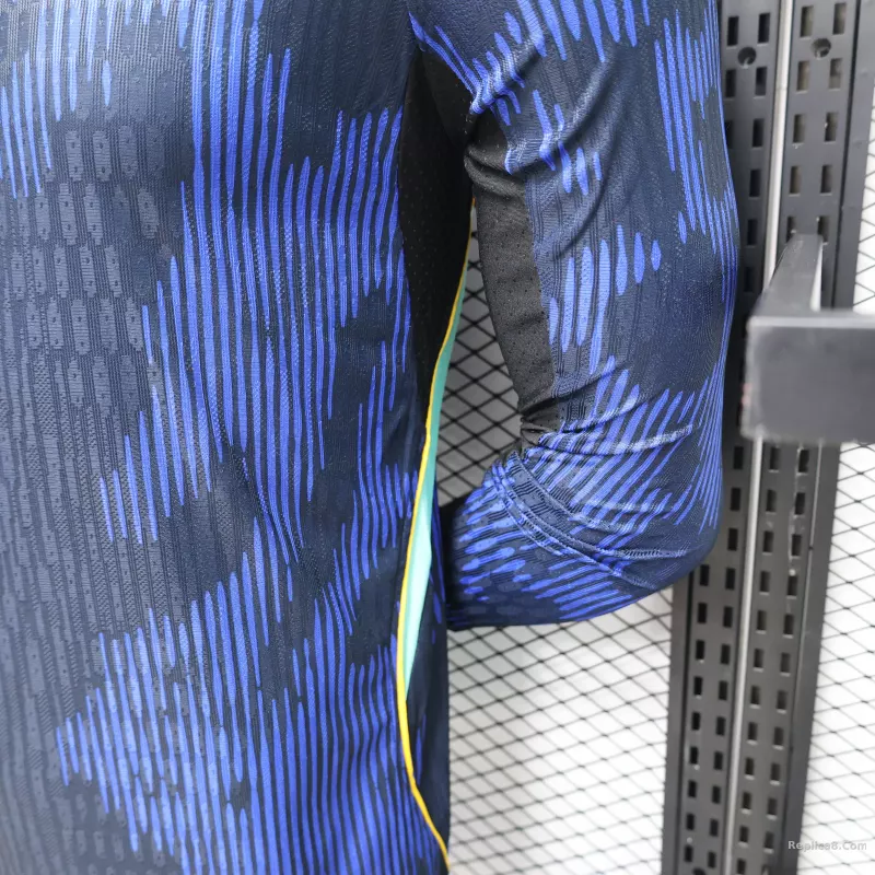 2026 Brazil Away World Cup Jersey Player Version Long Sleeve - detail