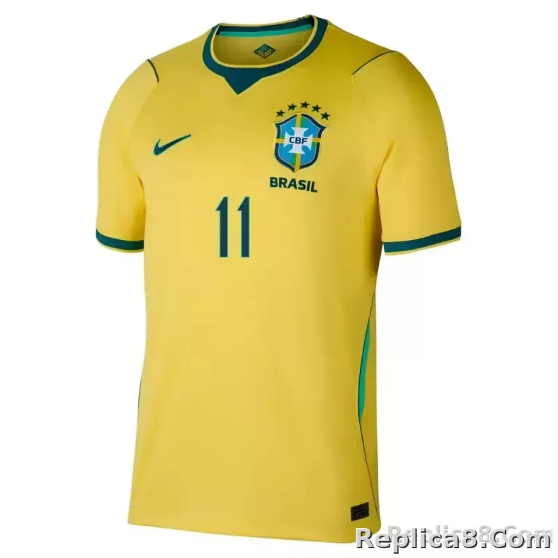 RAPHINHA #11 Brazil Home Jersey World Cup 2026 - detail