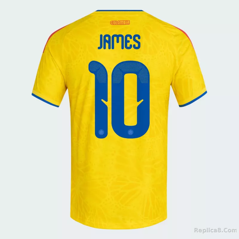 Colombia 26 Home James Authentic Jersey