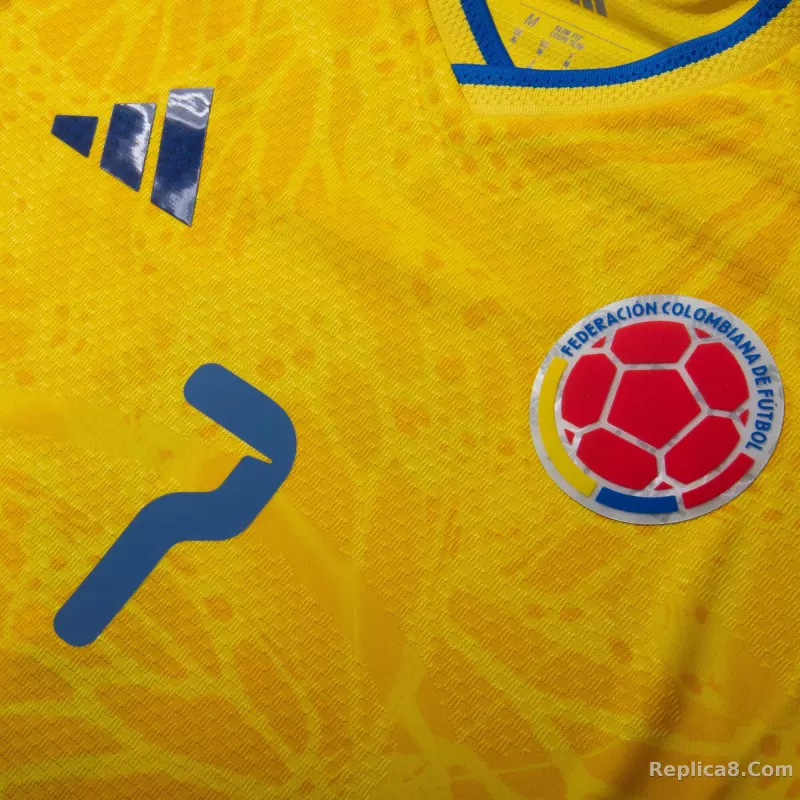 adidas Colombia Authentic Home Luis Diaz 7 Shirt 2026-2027 - detail