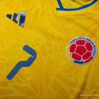 adidas Colombia Authentic Home Luis Diaz 7 Shirt 2026-2027 - view 4