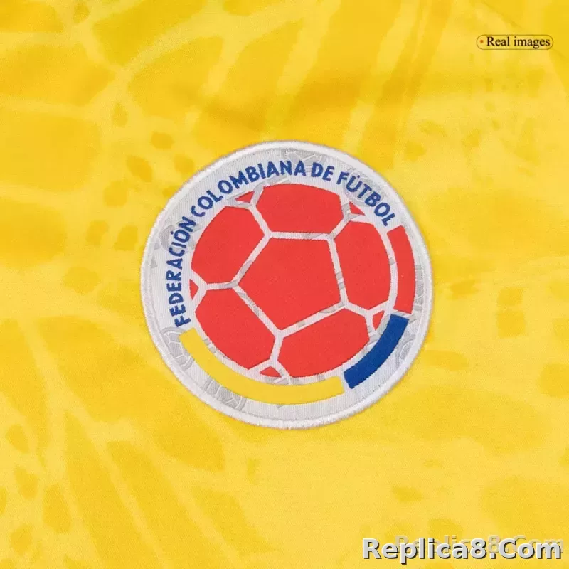 2026 Colombia Home World Cup Soccer Adult Kit Jersey+Shorts - detail