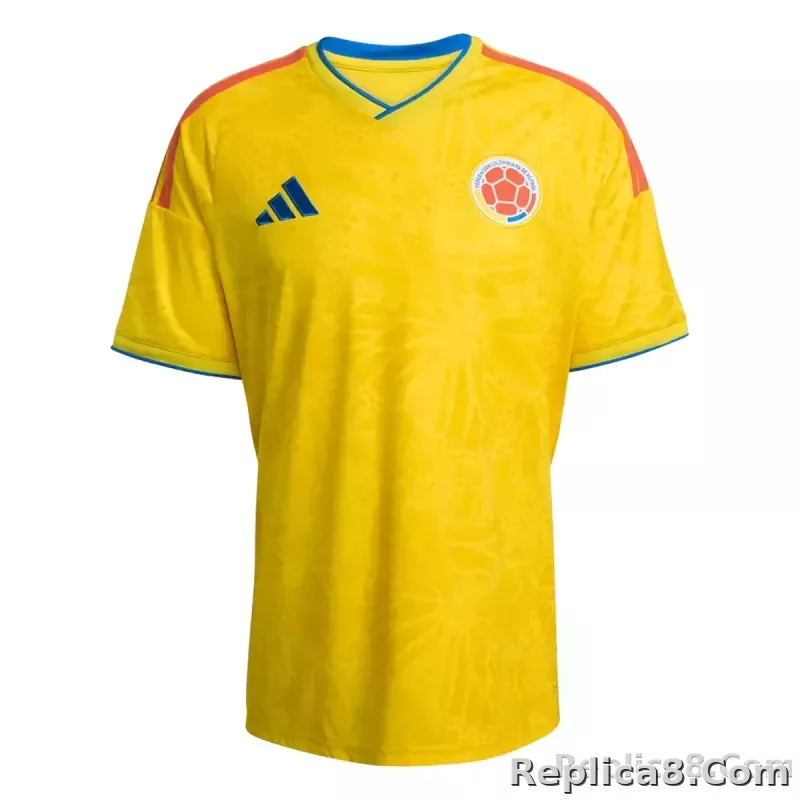 2026 Colombia Home World Cup Soccer Adult Kit Jersey+Shorts - detail