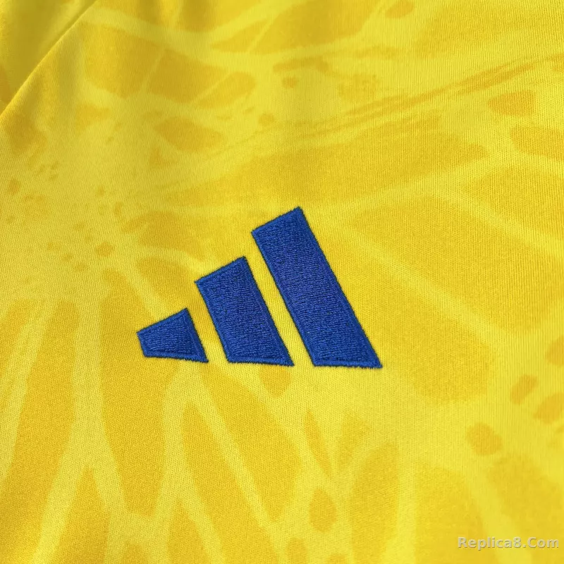 2026 Colombia Home World Cup Soccer Jersey Long Sleeve - detail