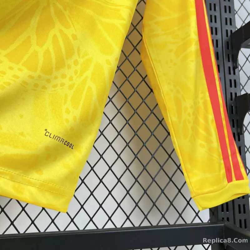 2026 Colombia Home World Cup Soccer Jersey Long Sleeve - detail