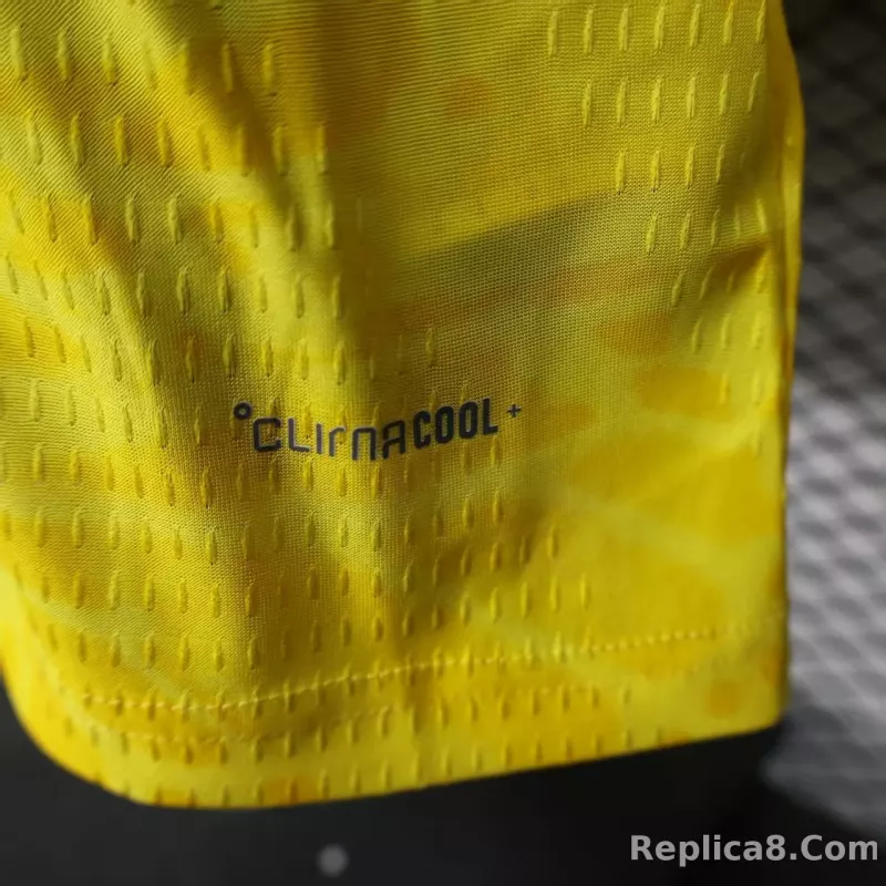 2026 Colombia Home World Cup Jersey Player Version Long Sleeve - detail