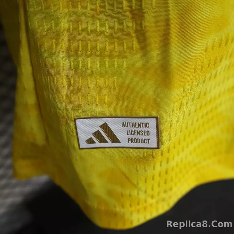 2026 Colombia Home World Cup Jersey Player Version Long Sleeve - detail