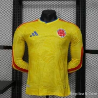 2026 Colombia Home World Cup Jersey Player Version Long Sleeve - view 1