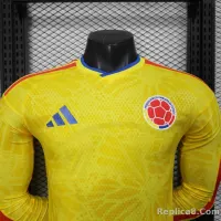 2026 Colombia Home World Cup Jersey Player Version Long Sleeve - view 8