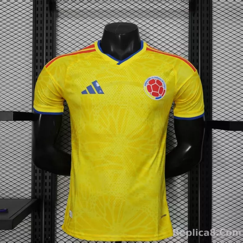 2026 Colombia Home World Cup Jersey Player Version