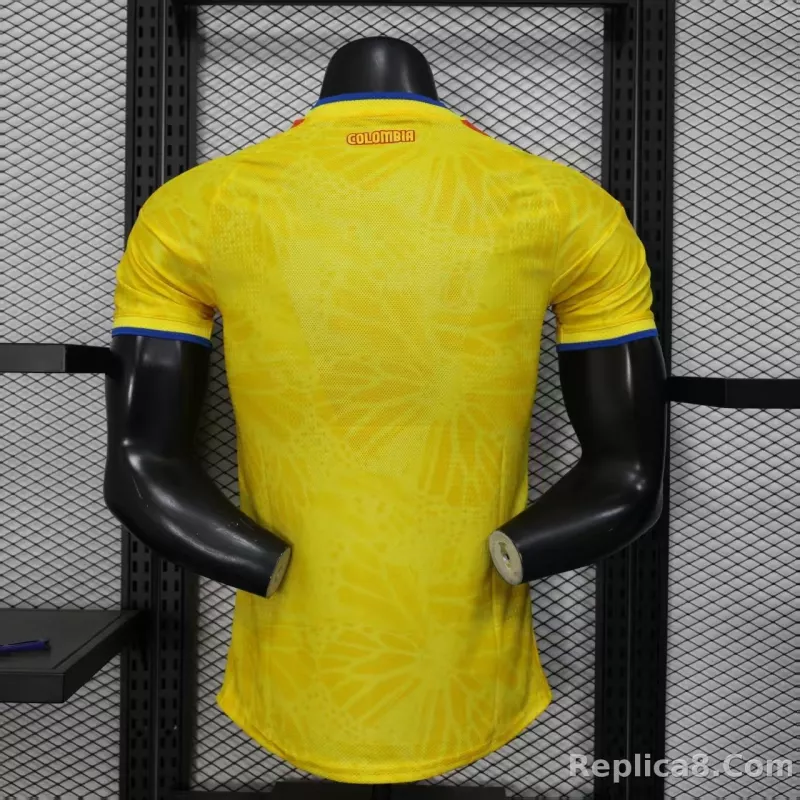 2026 Colombia Home World Cup Jersey Player Version - detail