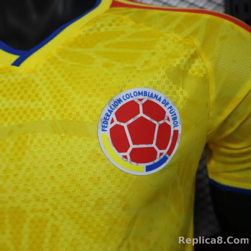 2026 Colombia Home World Cup Jersey Player Version - detail