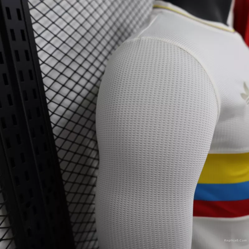 2024 Colombia 100th White Anniversary Jersey Player Version Long Sleeve - detail