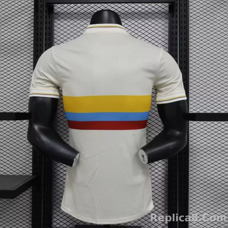 2024 Colombia 100th White Anniversary Jersey Player Version - detail